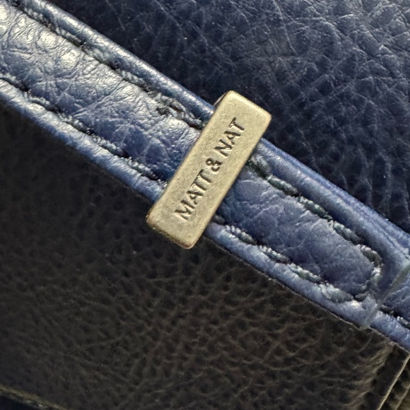 MATT & NAT Simoni Vegan Satchel Handbag, Dwell Collection - Allure Blue - Picture 6 of 9